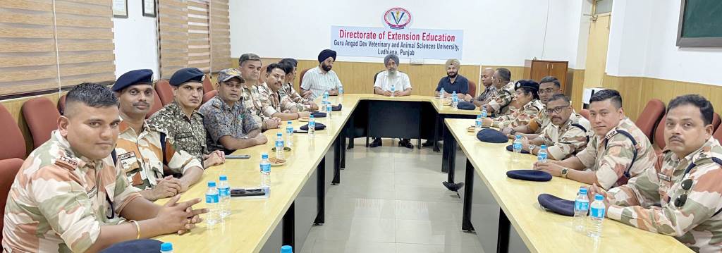 ITBP Officers Visit Vet Varsity Appreciated Clinical Extension and Research Facilities